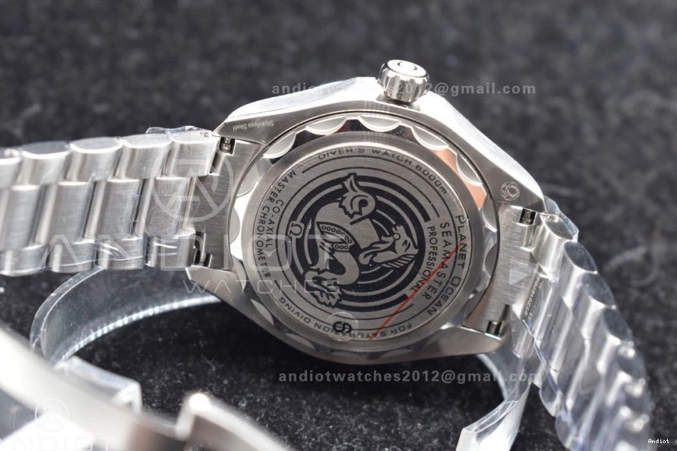 6000M Ultra Best Super SBF Dial 1:1 SS Clone Blue Bracelet A8912 Edition Deep SS on Seamaster Deep 0108